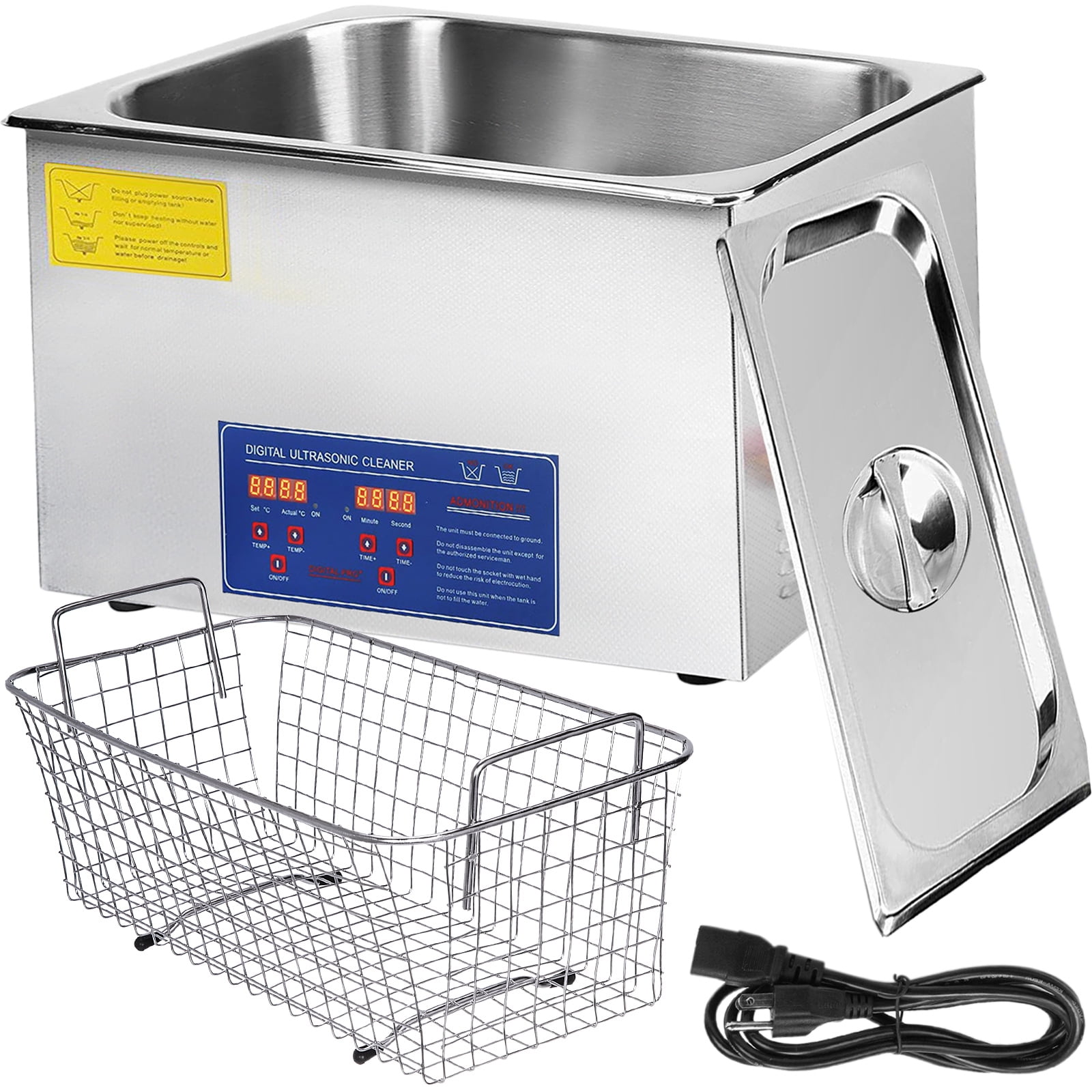 VEVOR 30L Commercial Ultrasonic Cleaner Total 1200W for Cleaning