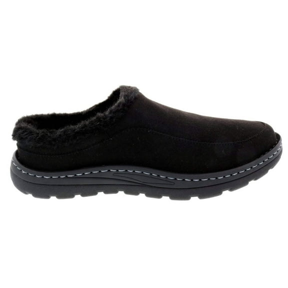 Drew Palmer Men Clog Shoe In Black Microsuede