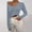 1-Light Blue, variant on Womens Sweaters Pullover Long Sleeve V-Neck Loose Solid Color Pullover Sweater Coat White M
