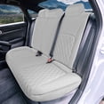 thumbnail image 3 of For 2016-2024 Honda Civic FH Group Neoprene Custom Fit Car Seat Covers Waterproof  - Rear Solid Gray, 3 of 4