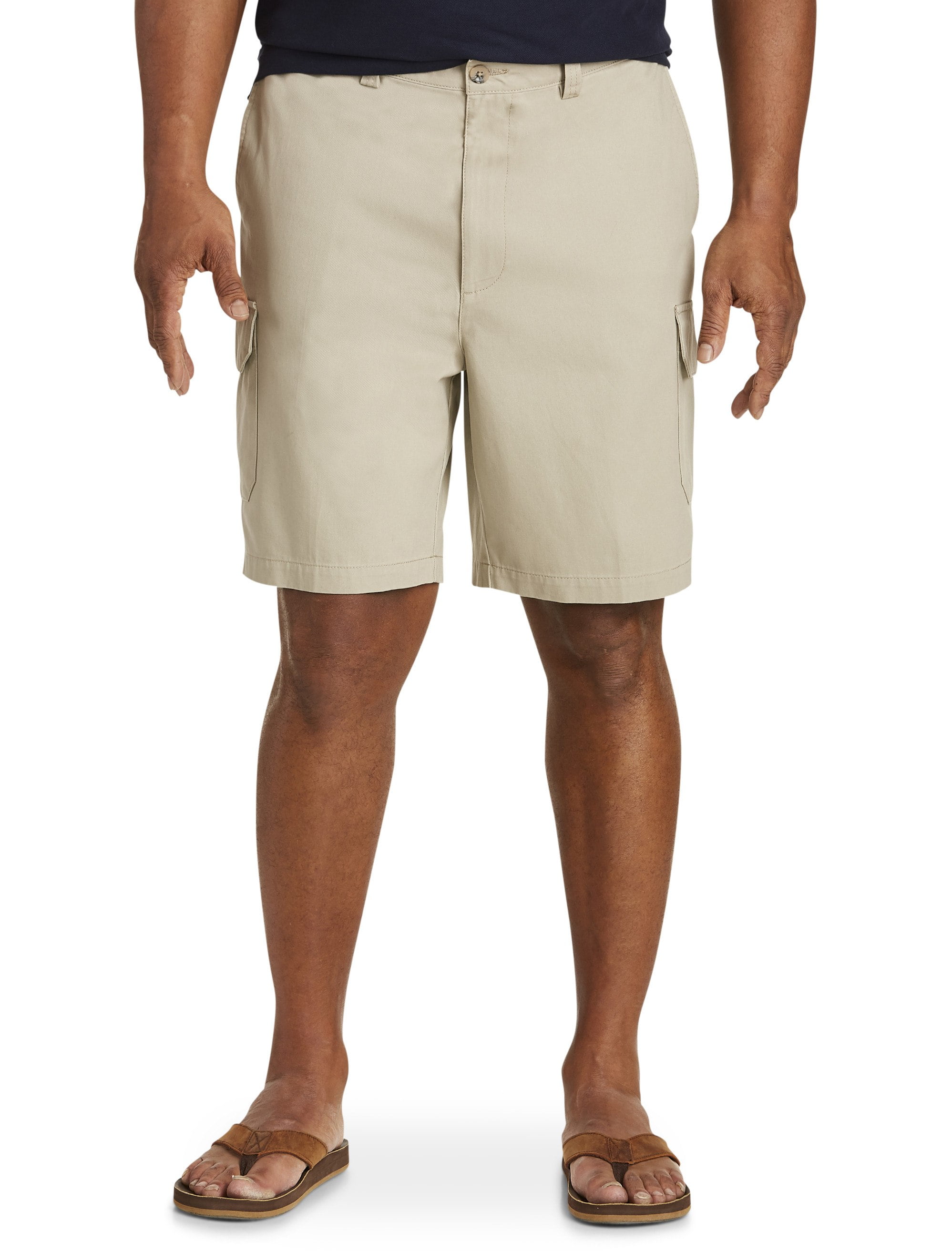 Harbor Bay by DXL Big and Tall Continuous Comfort Twill Cargo Shorts