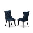 thumbnail image 5 of Luxe by East West Furniture 7 Piece Dining Table Set Includes 48" Round Table In Navy Blue Color, 5 of 7