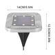 thumbnail image 4 of Xihbxyly Luz Solar de Suelo, Luz Exterior Empotrada de 8 Led, Diseño de Ahorro de Energía, Control Inteligente de La Luz, Ideal para Caminos, Jardines y Patios. Ideal para Propietarios., 4 of 7