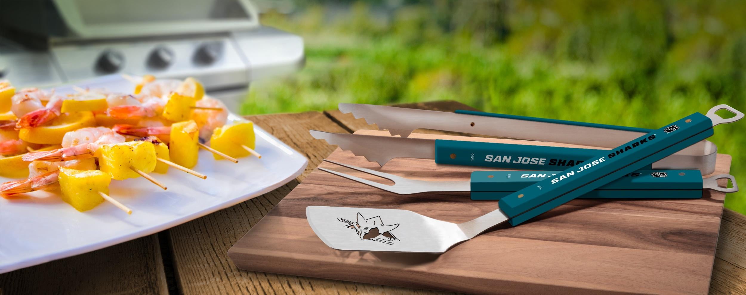 YouTheFan NHL San Jose Sharks Spirit Series 3pc BBQ Set