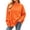 D183_Orange, variant on Zormilly Women's Sweatshirt Fleece Long Sleeve Mock Neck Plaid Sweatshirt Fashion Oversized Winter Pullover, S-2XL