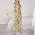 thumbnail image 3 of Balery Beer Conjunto de Pijama con Estampado para Mujer, Conjunto de Dos Piezas con Manga Larga, Ropa de Dormir Suave con Bolsillos, Pijamas Cómodos-Large, 3 of 7