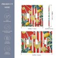 thumbnail image 2 of Yayeee Toggle Light Switch Wall Plate 2-Gang 4.56"x4.48" Decorative Outlet Cover, White Striped Lemon, 2 of 7