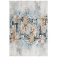 thumbnail image 2 of SAFAVIEH Phoenix Risto Abstract Area Rug, Aqua/Gold Rust, 6'7" x 6'7" Round, 2 of 10