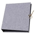 thumbnail image 3 of Linen DIY Photo Album with Removable Inner Page Scrapbooking Handmade Loose-leaf Notebook with Hemp Rope for Birthday Marriage Proposals Making, 3 of 9