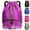 Purple, variant on Waterproof Gym Bags with Drawstring, Large Capacity Sports Bag, with Bottom Compartment and Wide Drawstring, Soccer Backpack for Women Men Junior (Black)