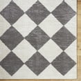 thumbnail image 6 of Livabliss Washable Rugs for Living Room, 5x7 Fossay Shag Modern Light Beige Area Rug, Bedroom Dining Room Home Decor Stain Resistant Carpet (5'3" x 7'), 6 of 7