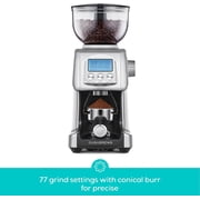Casabrews Electric Espresso Coffee Grinder with Conical Burr, LCD Display, 77 Grind Settings