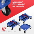 thumbnail image 4 of Ktaxon Snowmobile Dolly, 3 PCS 1500 LBS Capacity with 3”PUSwivel Casters for Smooth Moving & Scratch-Free Ski Protection, Blue, 4 of 7