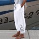 thumbnail image 1 of WILLBEST Pantalones Casuales para Mujer con Estampado Floral, Largos, Sueltos, de Cintura Alta con Bolsillos para Un Uso Moderno y Cómodo Durante Todo el Día. Extra Grande, 1 of 3