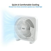 Comfort Zone 9 Portable Box Fan, White