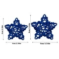 thumbnail image 2 of 4th of July Independence Day 250th Anniversary Large Rattan Stars, 3.5-inch 9-Pack Red White and Blue Wicker Decor for Patriotic Home Crafts 250th Anniversary B#093 Multicolor, 2 of 5
