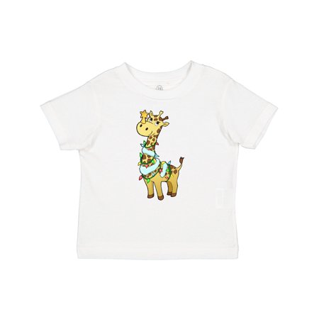 

Inktastic Christmas Giraffe in Colorful Lights Gift Baby Boy or Baby Girl T-Shirt