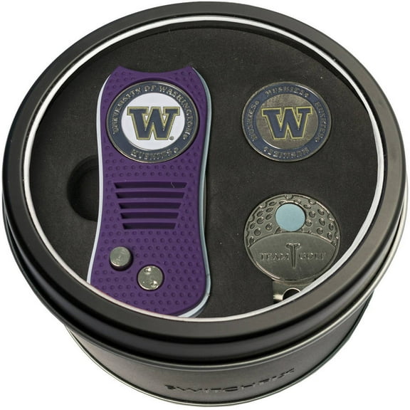 Team Golf NCAA Tin Gift Set with Switchfix Divot Tool, Cap Clip and Ball Marker
