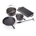 thumbnail image 2 of Prospector's Iron Cookware Camping Dutch Oven Set 8 Pieces Wood Box, 2 of 3