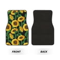 thumbnail image 2 of Honeii Sunflower 1 Print Car Foot Mat Four-Piece Set - Front & Rear Universal Car Floor Mats for SUVs, Trucks, Sedans, 2 of 7