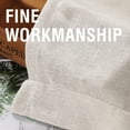 thumbnail image 5 of Turquoize Natural Linen Light Filtering Semi Sheer Living Room Curtains Back Tab Loop Pocket 2 Panels for Bedroom,52" X 84", Ivory, 5 of 6
