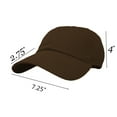 thumbnail image 5 of Glory Max Baseball Cap Polo Style Solid Camo 100% Cotton Blank Dad Hats Brown, 5 of 6