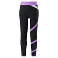 thumbnail image 2 of YiZYiF Kids Girls Color Block Dance Sports Pants Gymnastics Athletic Leggings,Sizes 6-14, 2 of 6