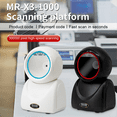 2D Omnidirectional Barcode Scanner 1D 2D QR Code Desktop Auto Sense Bar