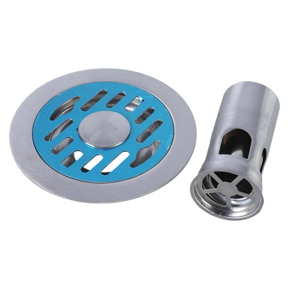BIBABLYKE Stainless Steels Floor Drain Antiodor Drainer Shower Strainer Cover AntiBlocking Round Floor Strainer Hair Catcher