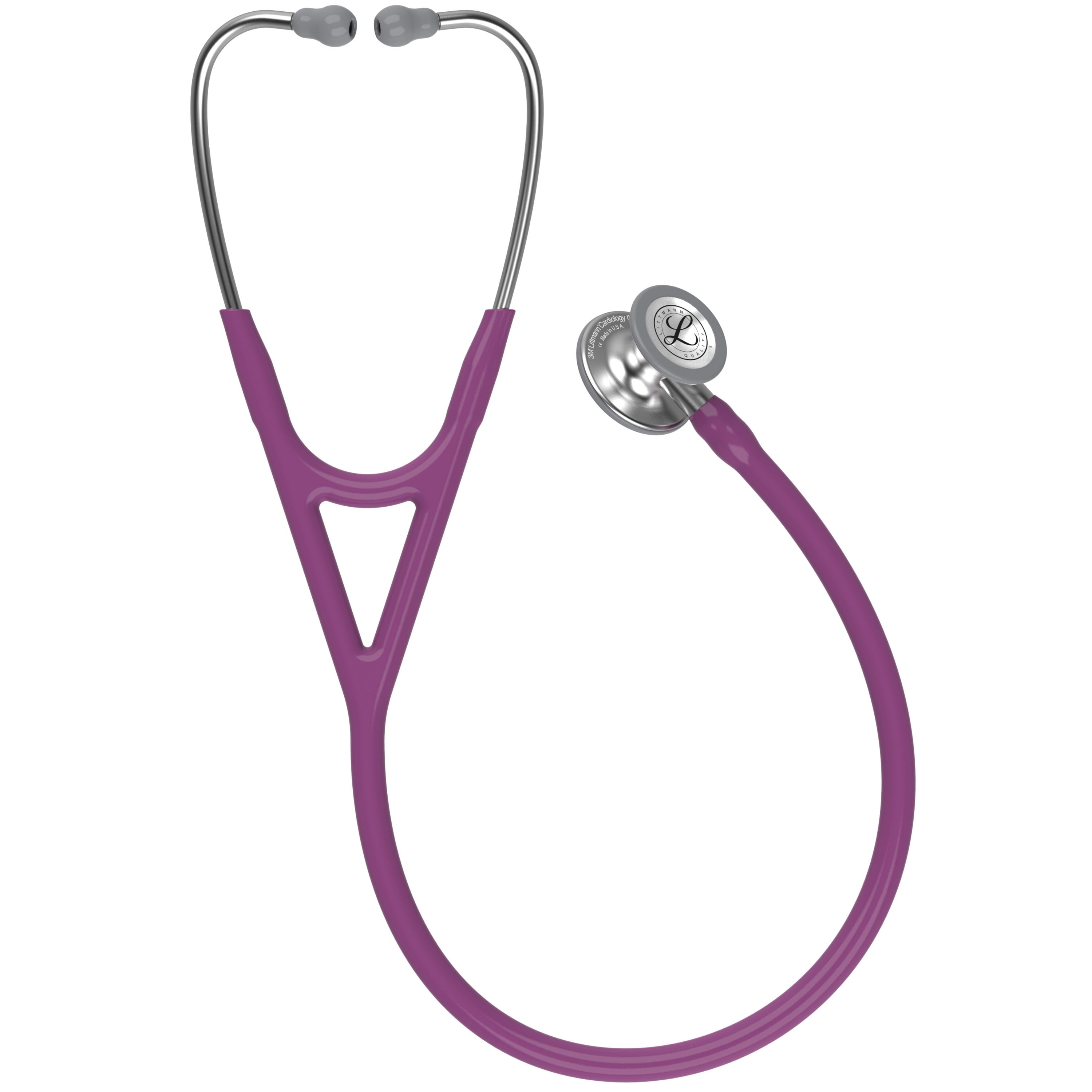 Littmann Cardiology IV Diagnostic Stethoscope, Standard, Plum Tube, Stainless Stem