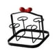 thumbnail image 3 of Estante para secar tazas, organizador de tazas con 4 ganchos, multiusos, para decoración del hogar Negro Rojo, 3 of 9
