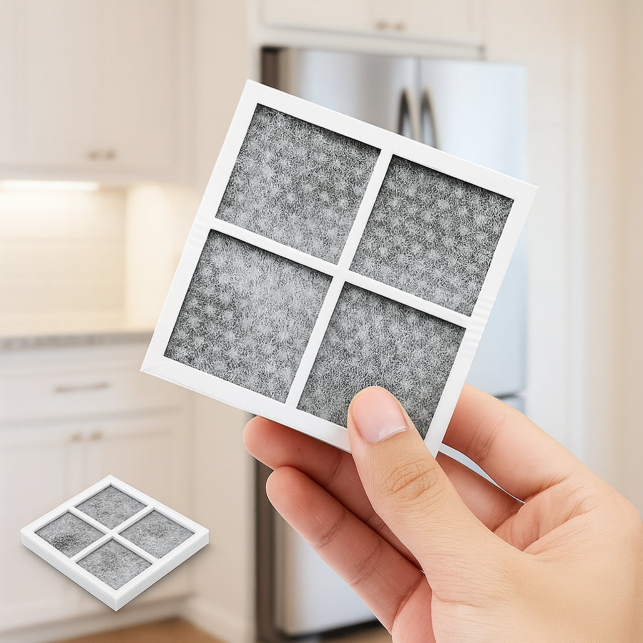 Nispira Air Filter Replacement Compatible With LG LT120F Kenmore Elite 469918 Refrigerator ADQ73214402, ADQ73214404, 2 Pack
