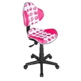thumbnail image 6 of JJS Home Office Low Back Computer Executive Chair, Ergonomic Mesh Chair with Extra Large Base and Pads, PinkLip, 6 of 7