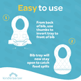 thumbnail image 3 of KinderSense Disposable Baby Bibs 10 per Pack, Absorbent and Leakproof, Travel Bibs for Boys & Girls, 3 of 5