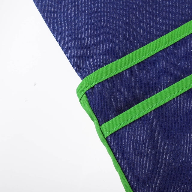 DEEPCRAFF Classroom Chair Storage Pocket in Green with Book Holder and Easy Installation