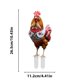 thumbnail image 3 of Decoración navideña de gallinas en forma de enchufe | Estaca de animales de granja para jardín al aire libre | Decoración acrílica de animales para jardín para exhibir en Navidad, 3 of 5