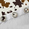 thumbnail image 4 of Manfei Abstract Cattle Hide Blackout Curtains Set of 2 (52x84 Each),Western Rustic Farmhouse Window Curtains,Brown Beige Curtains and Drapes For Teens,Super Cozy Room Decor, 4 of 6