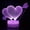 A, variant on Wovilon Valentine'S Day Gift 3D Night Led Colorful Gradient Remote Control Night Light
