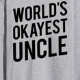 thumbnail image 3 of Instant Message - World's Okayest Uncle - Men's Long Sleeve T-Shirt, 3 of 6