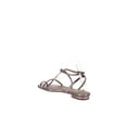 thumbnail image 5 of Via Spiga | Calandre Flat Metallic Leather Sandals | Pink | Size 6, 5 of 8