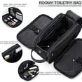 thumbnail image 4 of Neceser Hombre de Gran Capacidad, Neceser de Maquillaje con PU Impermeable, con Bolsa Impermeable, 24 x 15 x 16 cm, Negro JM  JM, 4 of 5