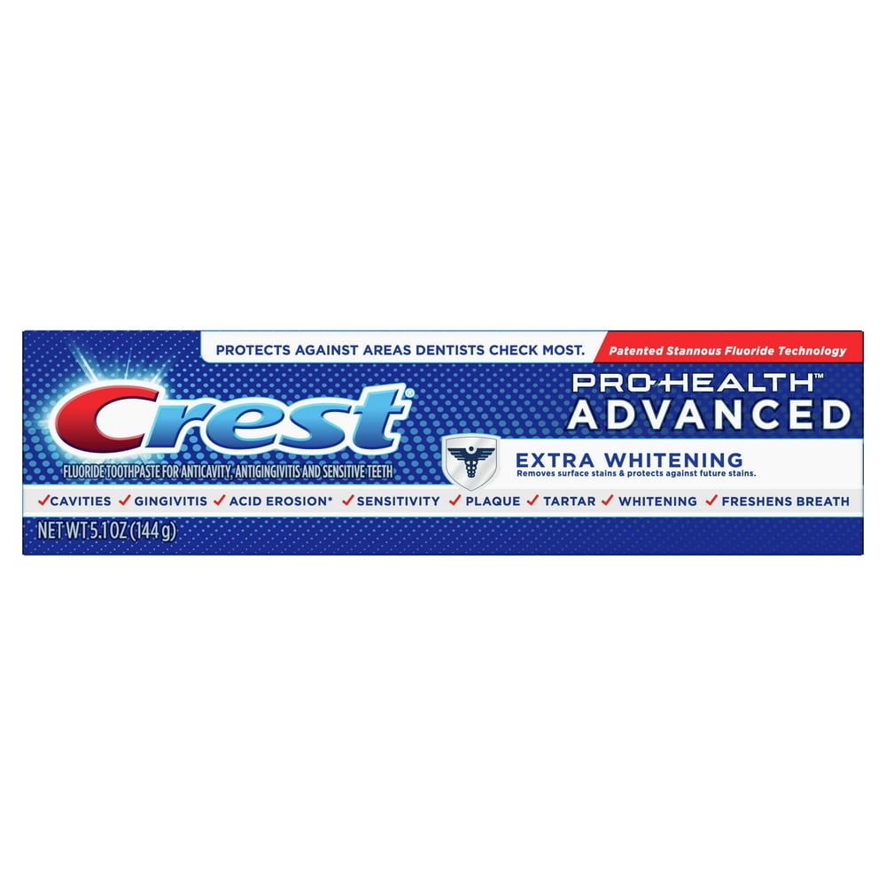 Crest ProHealth Advanced Extra Whitening Toothpaste, 5.1 oz Walmart