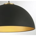 thumbnail image 5 of Trade Winds Hazel 1-Light Pendant in Matte Black with Natural Brass, 5 of 5