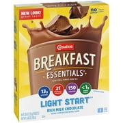 Breakfast Essentials Instant Complete Nutritional Drink, No Sugar Added Chocolate (Pack of 2)