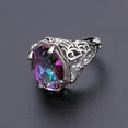 thumbnail image 4 of Weloille Colorful Round Zircon Alloy Ring Jewelry Party Gift, 4 of 6