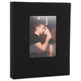 thumbnail image 2 of 6 Inch Vertical Photo Album,Slip in Picture Albums,Linen Cover Memory Book with Front Window,Postcard Album,Photo Album for Wedding,Family,Anniversare,Vacation,Graduation Picture,Holds Many Photos, 2 of 2