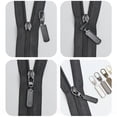 thumbnail image 3 of SPRING 5PCS Zip Slider Puller Zip Repair Kit Accessories Metal Universal Detachable Zip Head Replacement DIY Sewing Craft D, 3 of 9