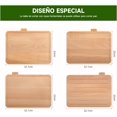 thumbnail image 4 of Muja Juego de 4 Tablas para Picar, Juego de Tablas para Picar Cocina con Soporte, Perfectas Como Herramientas y Gadgets de Cocina, para Preparar Carne, Queso, Verduras y Frutas,Madera, 4 of 12