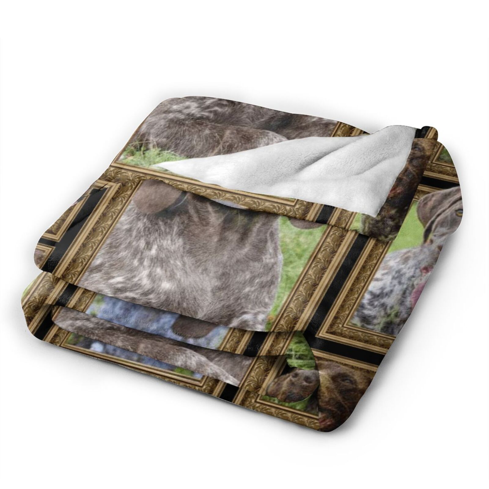 Wijzvio German Shorthaired Pointer Dog Throw Blanket Soft Fuzzy Fleece Blanket For Couch Bed Living Room Decoration 50"X40"