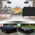 thumbnail image 5 of Seralis Outdoor Table Cover 90"x64"x28" Black Patio Furniture Set Cover Waterproof Rip-Resistant with Windproof Buckles, 5 of 10